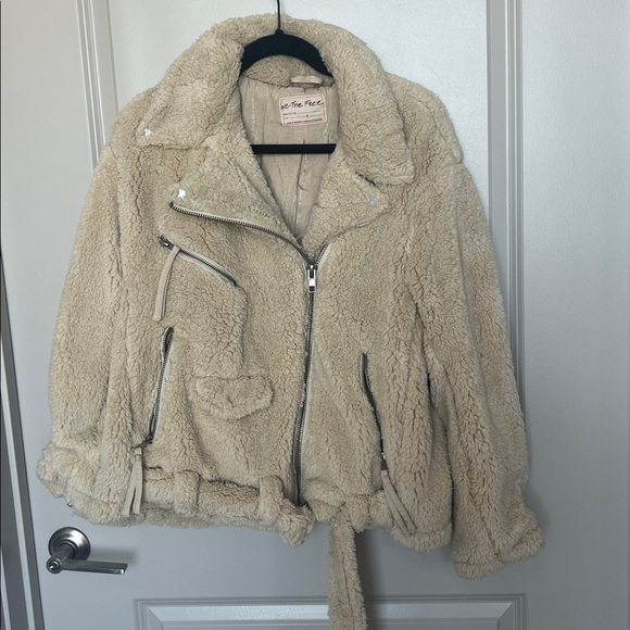 Free People Sherpa Fluffy Moto Jacket - Picture 7 of 11